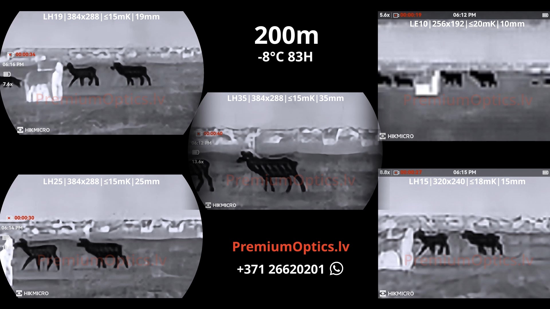 Hikmicro Lynx 3.0 termokameras tests 100 metros – dzīvnieka siluets dabā (3x palielinājums)