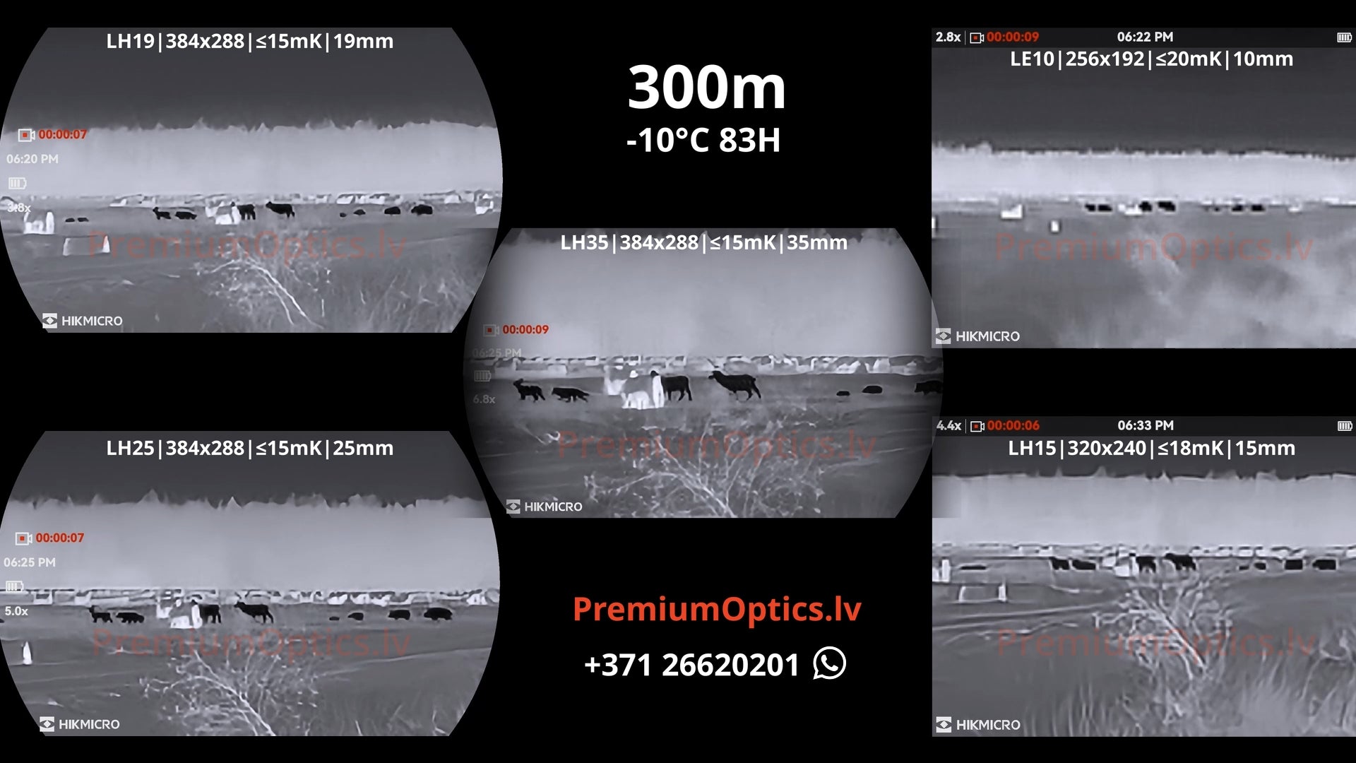 Hikmicro Lynx 3.0 termokameras tests 300 metros – dzīvnieka siluets dabā (2x palielinājums)