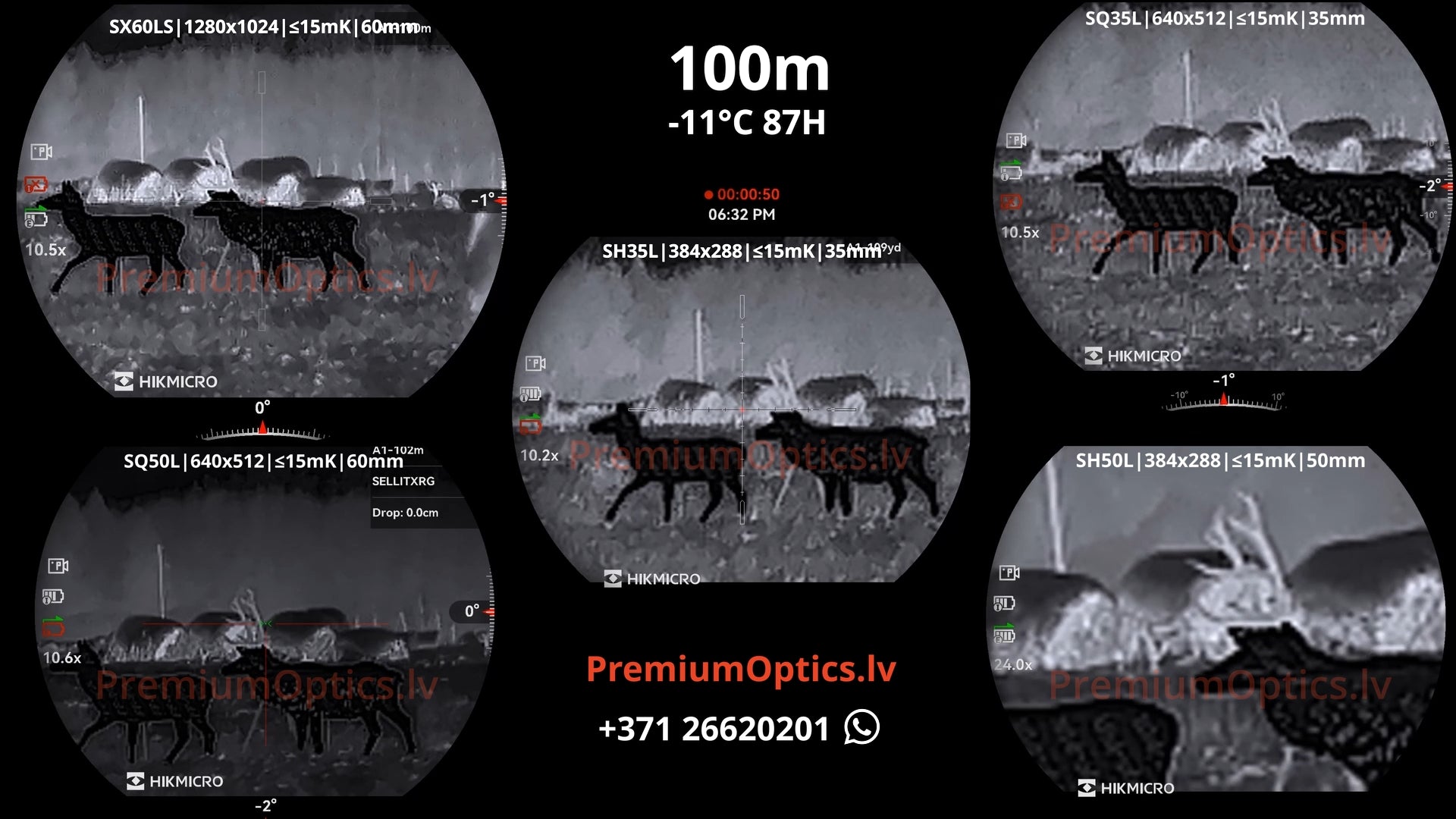 100m 3x -11c
