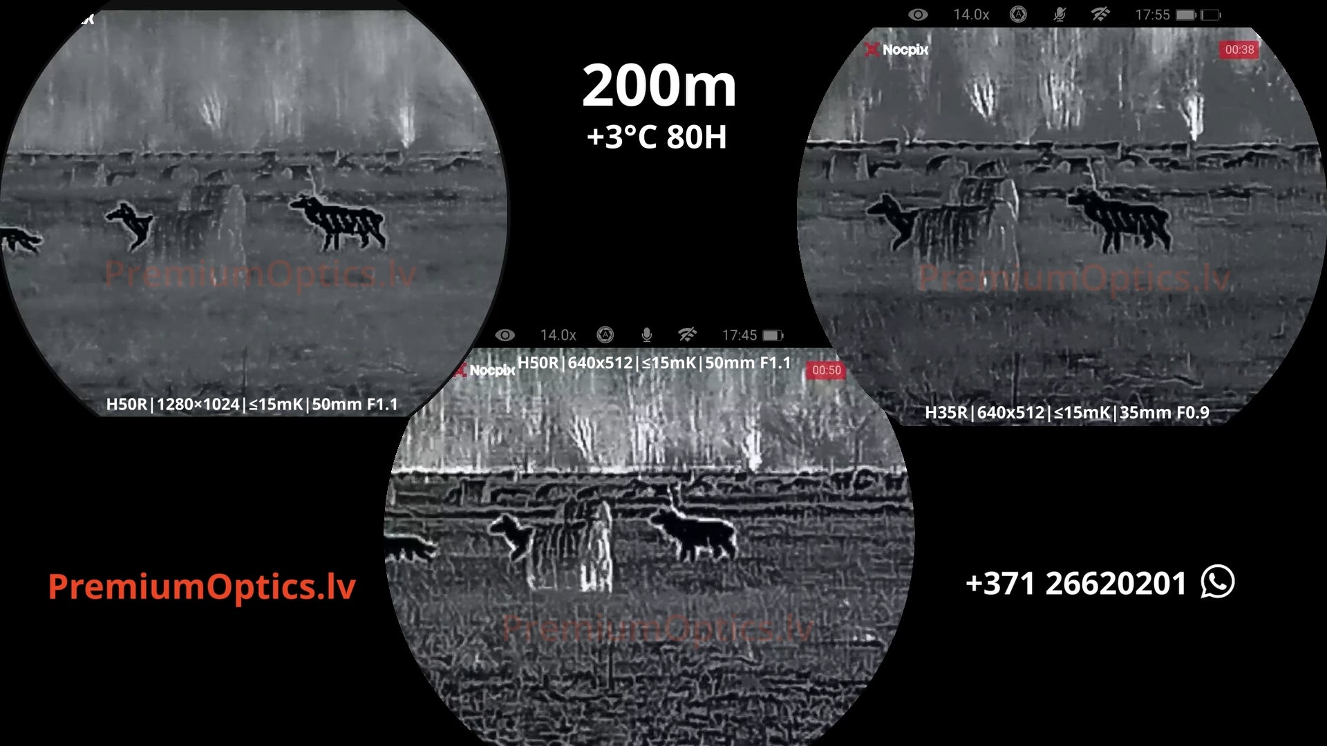 Nocpix Quest termobinokļa tests 200 metros – termālā attēla kvalitāte medībās (4x palielinājums)