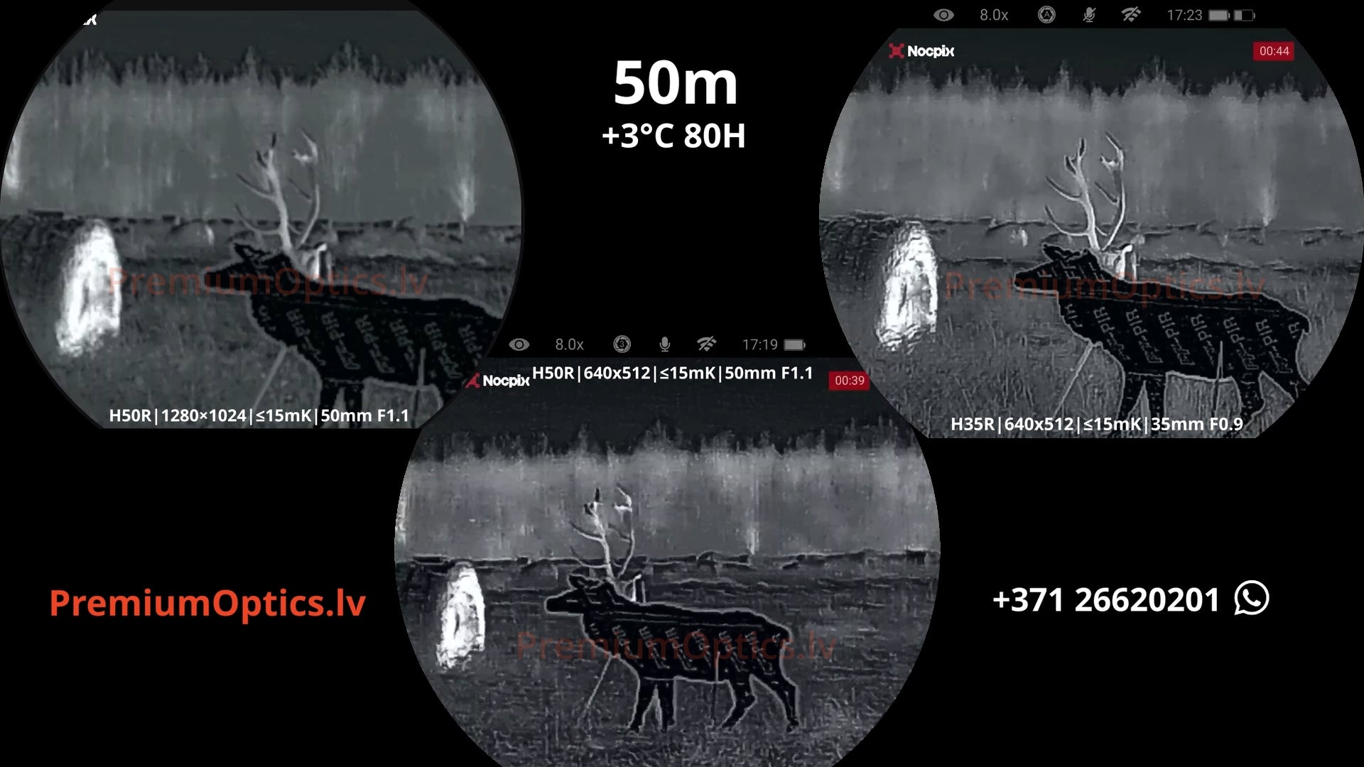 Nocpix Quest termobinokļa tests 50 metros – termālā attēla kvalitāte medībās (3x palielinājums)